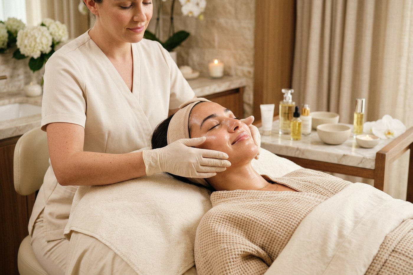 Custom facial treatment