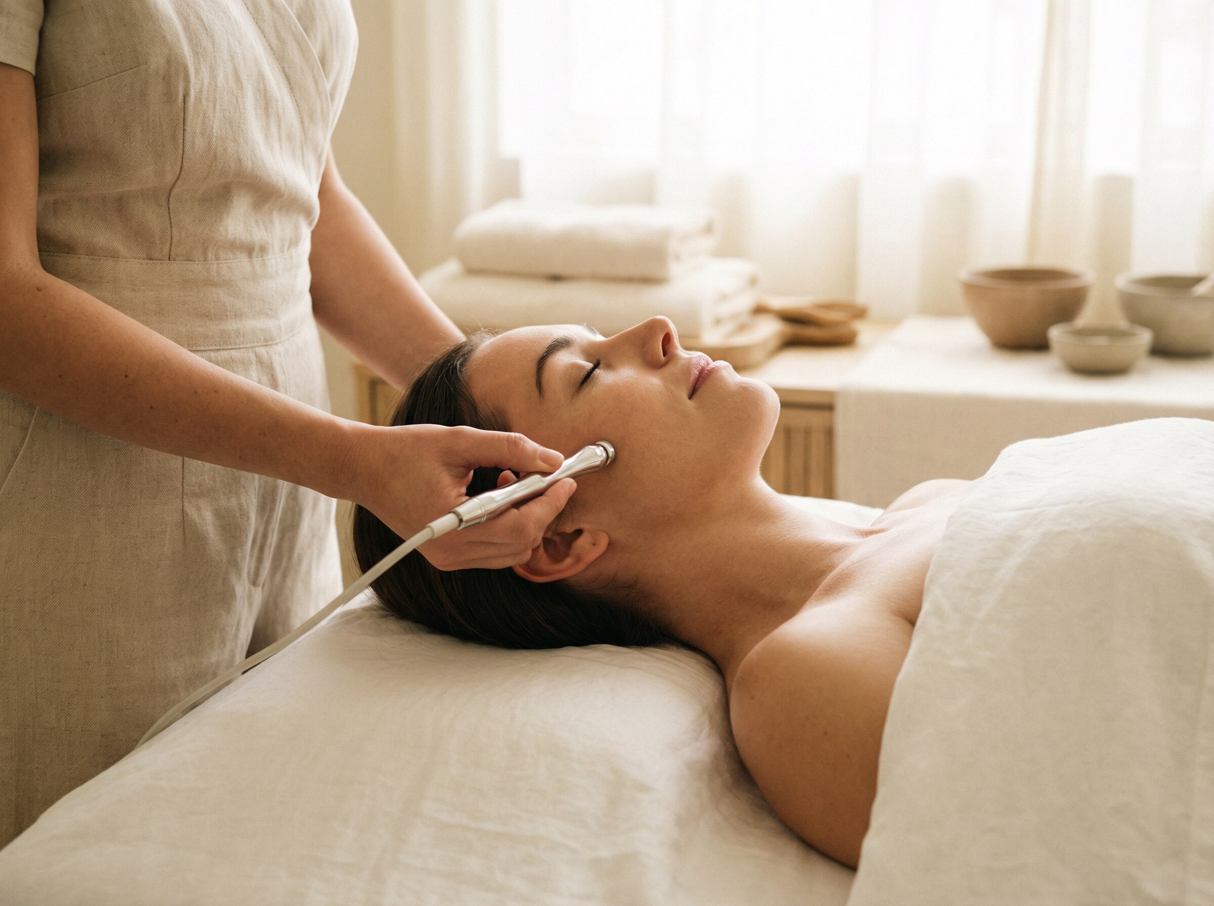 Microdermabrasion facial treatment